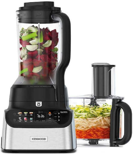 De'Longhi Multifunctional Food Processor 1000W with Pot 3lt and Jug Blender Black