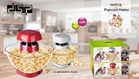 DSP Popcorn Maker Hot Air 1200W Red