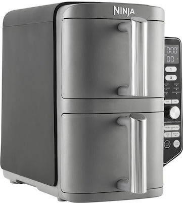 Ninja SL400EU Air Fryer με Διπλό Αποσπώμενο Κάδο 9.5lt Γκρι