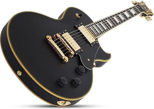 Schecter Solo II Custom ABSN Ηλεκτρική Κιθάρα Single Cut με HH Διάταξη Μαγνητών Aged Black Satin
