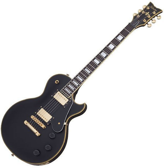 Schecter Solo II Custom ABSN Ηλεκτρική Κιθάρα Single Cut με HH Διάταξη Μαγνητών Aged Black Satin