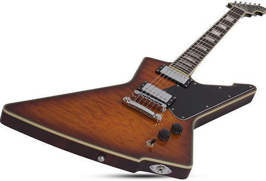 Schecter E-1 Custom Special Edition Vsb Electric Guitar Heavy Burst with Case