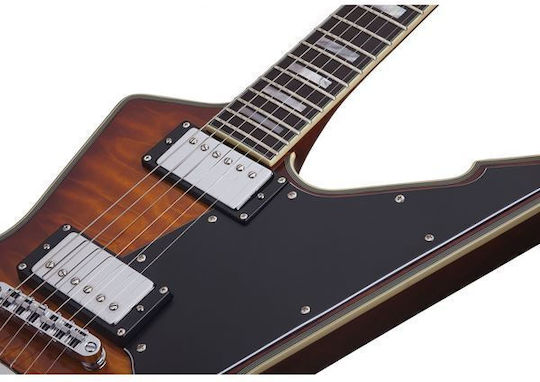 Schecter E-1 Custom Special Edition Vsb Electric Guitar Heavy Burst with Case