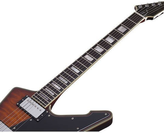 Schecter E-1 Custom Special Edition Vsb Electric Guitar Heavy Burst with Case