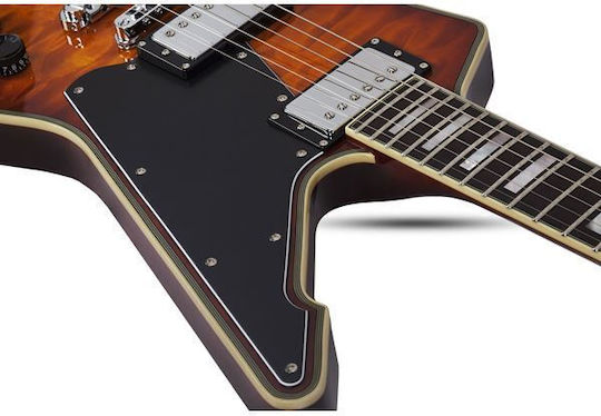Schecter E-1 Custom Special Edition Vsb Electric Guitar Heavy Burst with Case