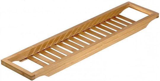 Koopman Montat pe perete Raft Baie Bambus 15.5x3.8x64.5cm Maro