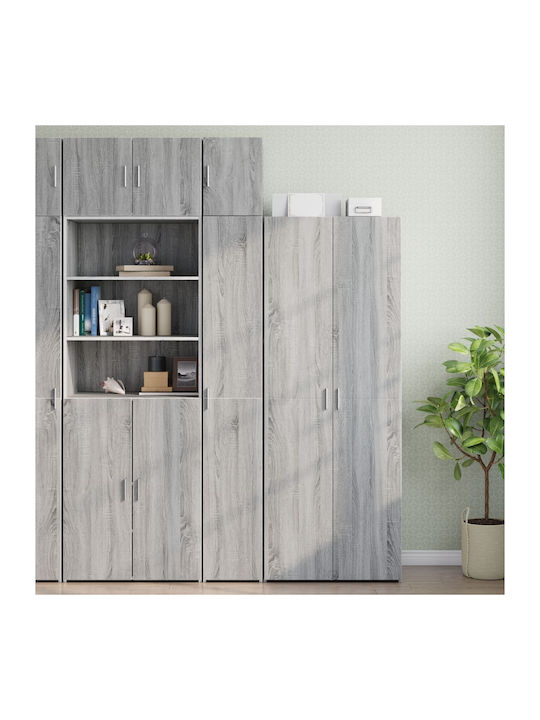 Wall Mounted Living Room Cabinet Made of Particle Board Grey 30x42.5x40cm