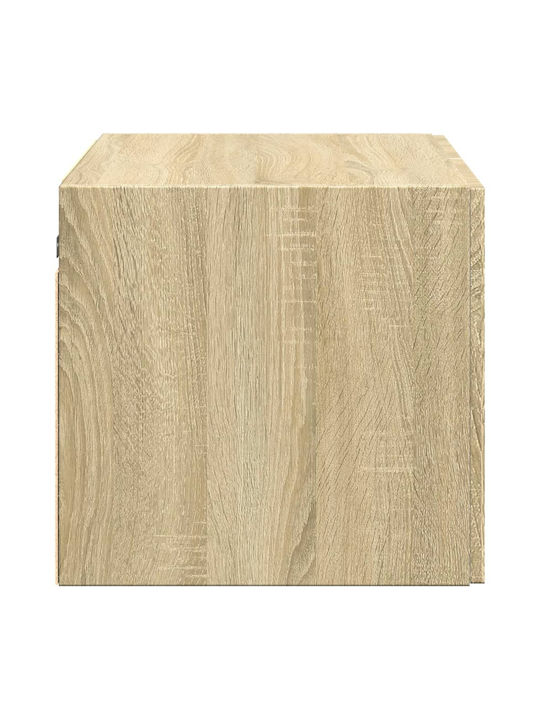 Wall Living Room Cabinet made of Particle Board Oak 70x42.5x40cm