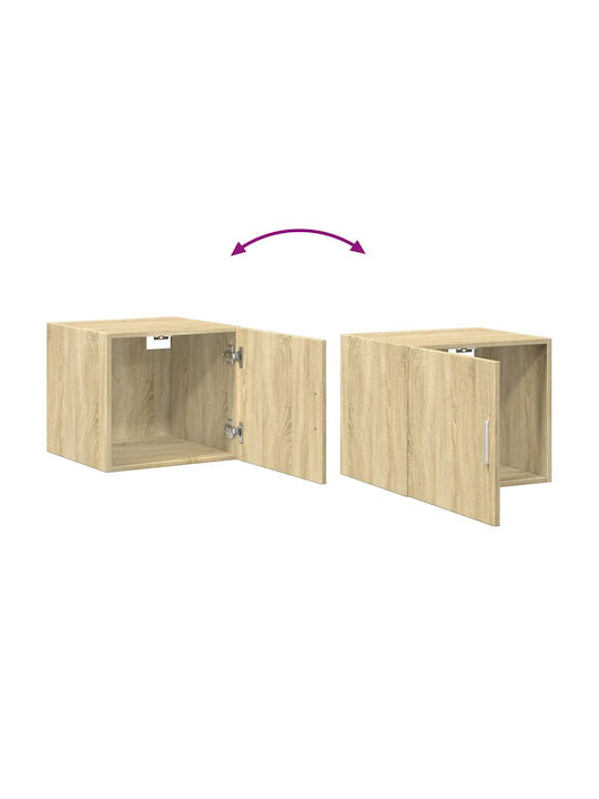 Wall Living Room Cabinet made of Particle Board Oak 45x42.5x40cm