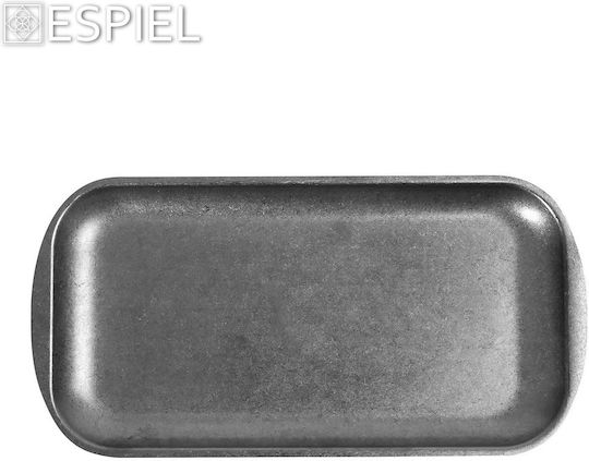 Espiel Snow Platou de Servire Dreptunghiular Inox Argintiu 23x13.5buc 3buc Espiel Snow Platou de Servire Dreptunghiular Inox Argintiu 23x13.5buc 3buc