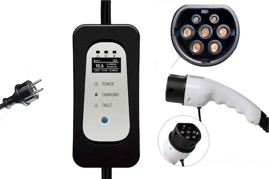 Tragbar Elektroauto-Ladestation 3.6kW mit Integriertes Kabel Typ 2 (Z91087)