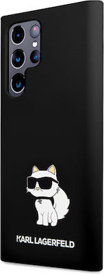 Karl Lagerfeld Liquid Back Cover Silicone Black (Galaxy S24 Ultra)