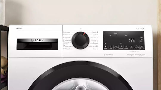 Bosch Πλυντήριο Ρούχων 9kg με Τεχνολογία Ατμού 1400 Στροφών Iron Assist WGG244F3BY