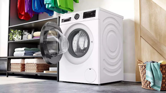 Bosch Πλυντήριο Ρούχων 9kg με Τεχνολογία Ατμού 1400 Στροφών Iron Assist WGG244F3BY