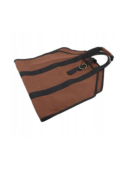 Wooden Firewood Carrying Bag Brown