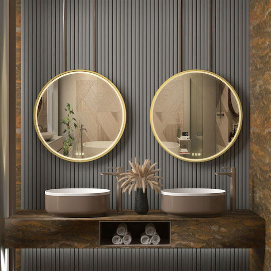 Tutumi HOM-02501 Καθρέπτης LED 60x60cm Gold