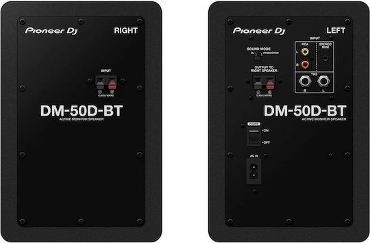 Pioneer DM-50D-BT Studio Active Speaker 2 No of Drivers with Bluetooth 50W White (Pair)