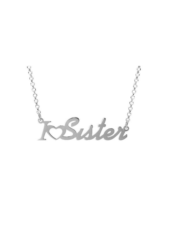 Goldsmith Necklace Name from Rose Gold 14K