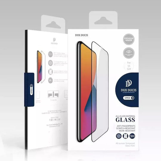 Dux Ducis 0.33мм Закалено стъкло за цялото лице Черен (Samsung S24)
