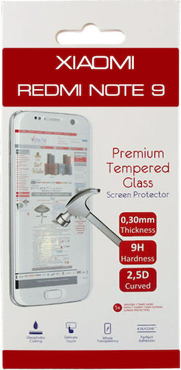 Volte-Tel 2.5D Full Glue Tempered Glass (Redmi Note 9)