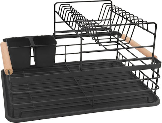 KING Hoff Metallic Black Sink Strainer 43x32x27cm