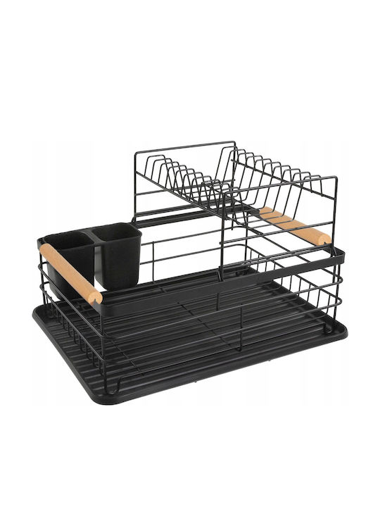 KING Hoff Metallic Black Sink Strainer 43x32x27cm
