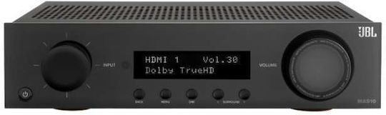 JBL Home Cinema Amplifier 4K/8K 5.2 Channels 75W/8Ω with HDR and Dolby Atmos Black