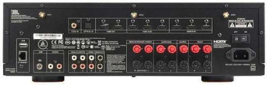 JBL MA710 Home Cinema Amplifier 4K/8K 7.2 Channels with HDR and Dolby Atmos Black
