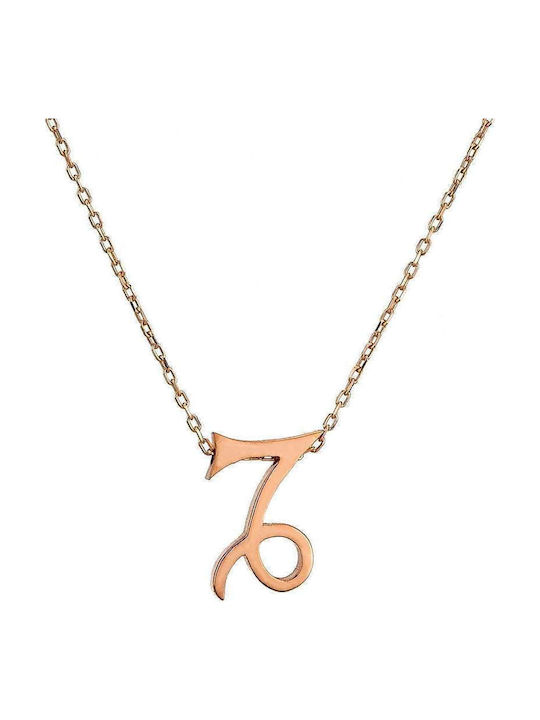 Goldsmith Necklace Zodiac Sign Capricorn from Gold Plated Silver