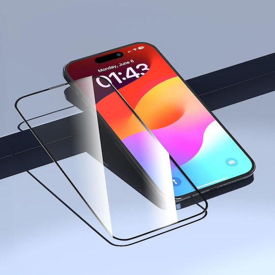 Devia Van Full Face Tempered Glass (iPhone 15)