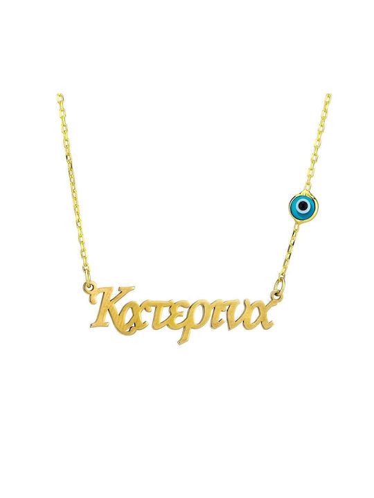 Goldsmith Necklace Name from Gold Plated Silver