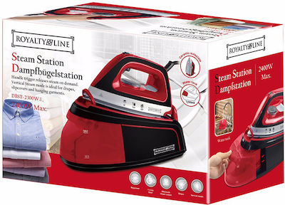 Royalty Line DBST-2300 Steam Ironing Station 3.5bar with 1.2lt Container Red