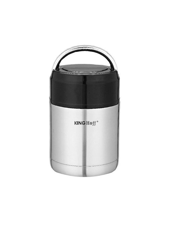 KING Hoff Δοχείο Φαγητού Inox Θερμός Ασημί 800ml