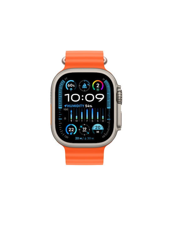 Apple Ocean Band Extension Armband Silikon Orange (Apple Watch 42/44/45mm)