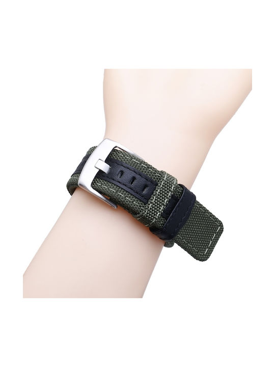 Leather Nylon Strap Leather Green (Amazfit T-Rex)
