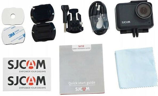SJCAM SJ10 Pro Action Camera 4K Ultra HD Υποβρύχια Standard και Wi-Fi Μαύρη