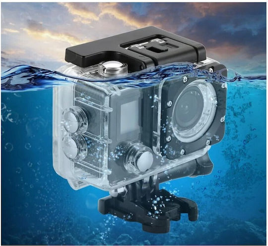 Andowl Qy07k 64GB Action Camera 4K Ultra HD Underwater (with Case) and Wi-Fi Black