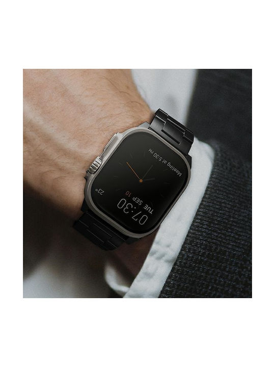 Uniq Osta Strap Stainless Steel Black (Apple Watch 44/45/46mm/Ultra 49mm)