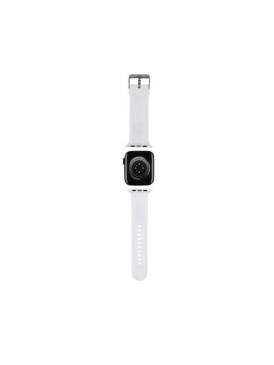 Karl Lagerfeld Karl Head Λουράκι Λευκό (Apple Watch 42/44/45/49)