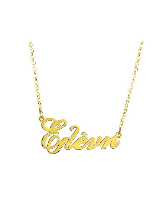 Goldsmith Necklace Name from Silver