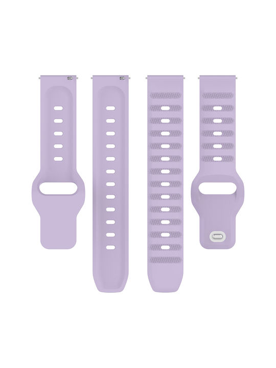 Techsuit Strap Silicone Purple (Galaxy Watch4/5/6/7/FE/4 Classic/6 Classic/5 Pro)