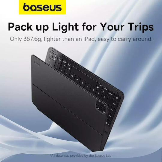 Baseus Brilliance Flip Cover cu Tastatură în Engleză SUA Negra (iPad Air 4/5, iPad Pro 11) P40112602111-03