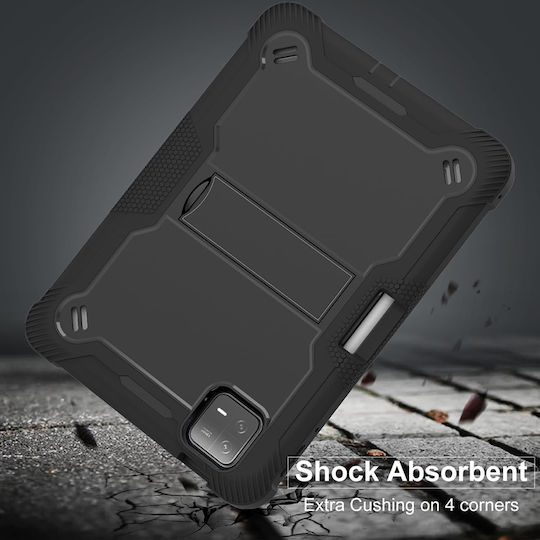 Techsuit Flip Cover Durabilă Neagră (Xiaomi Pad 6, Pad 6 Pro)