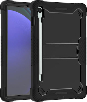 Techsuit Flip Cover Ανθεκτική Μαύρο Samsung Galaxy Tab S9 FE