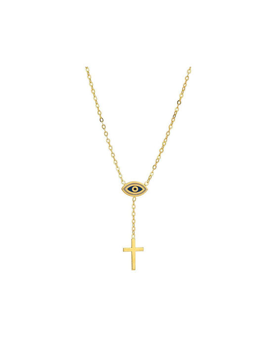 Goldsmith Damen Gold Kreuz 9K mit Kette