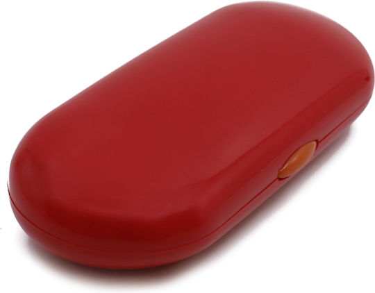 Brillentasche Hart mit Magnetischem Verschluss Rote