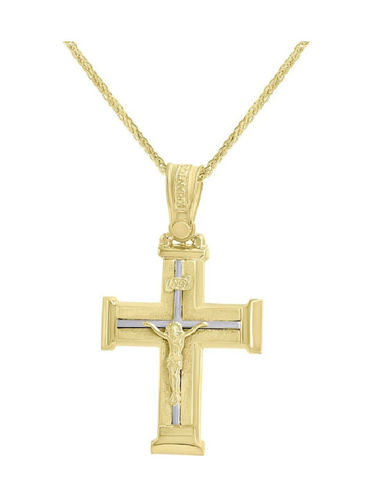 Triantos Мъжки Златен Кръст 14K