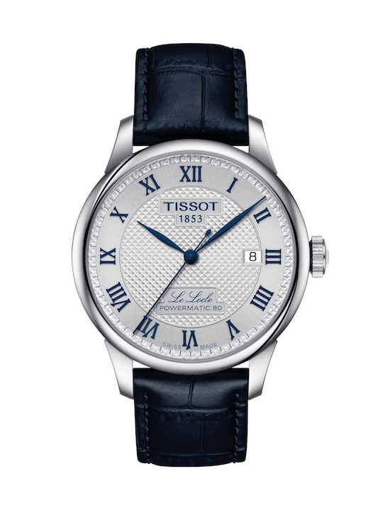 Tissot Ανδρικό Ρολόι 39.3mm Μπαταρίας με Ασημί Μεταλλικό Μπρασελέ