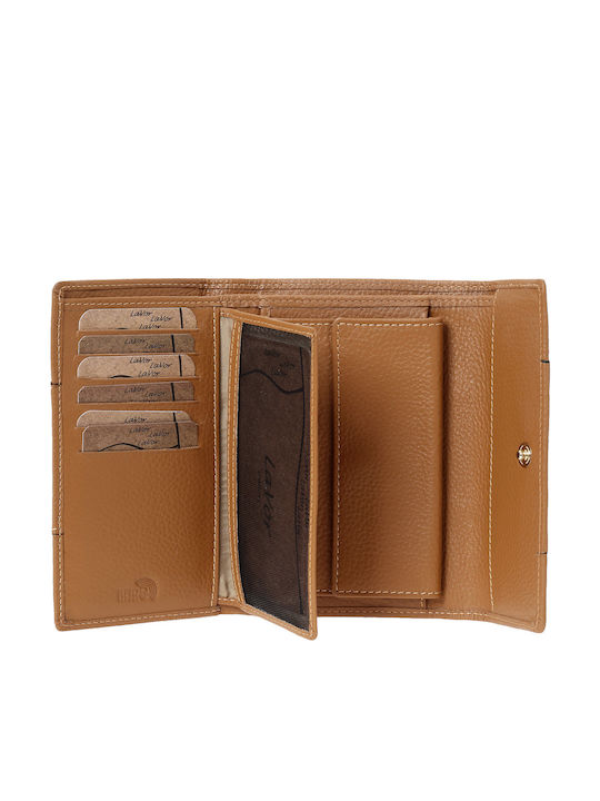 Large Leather Women's Wallet Classic with RFID Red