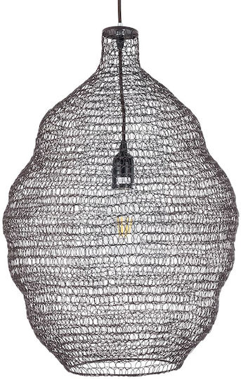 GloboStar Kentucky Hängelampe Bronze Raster mit Fassung E27 41x41x60cm.